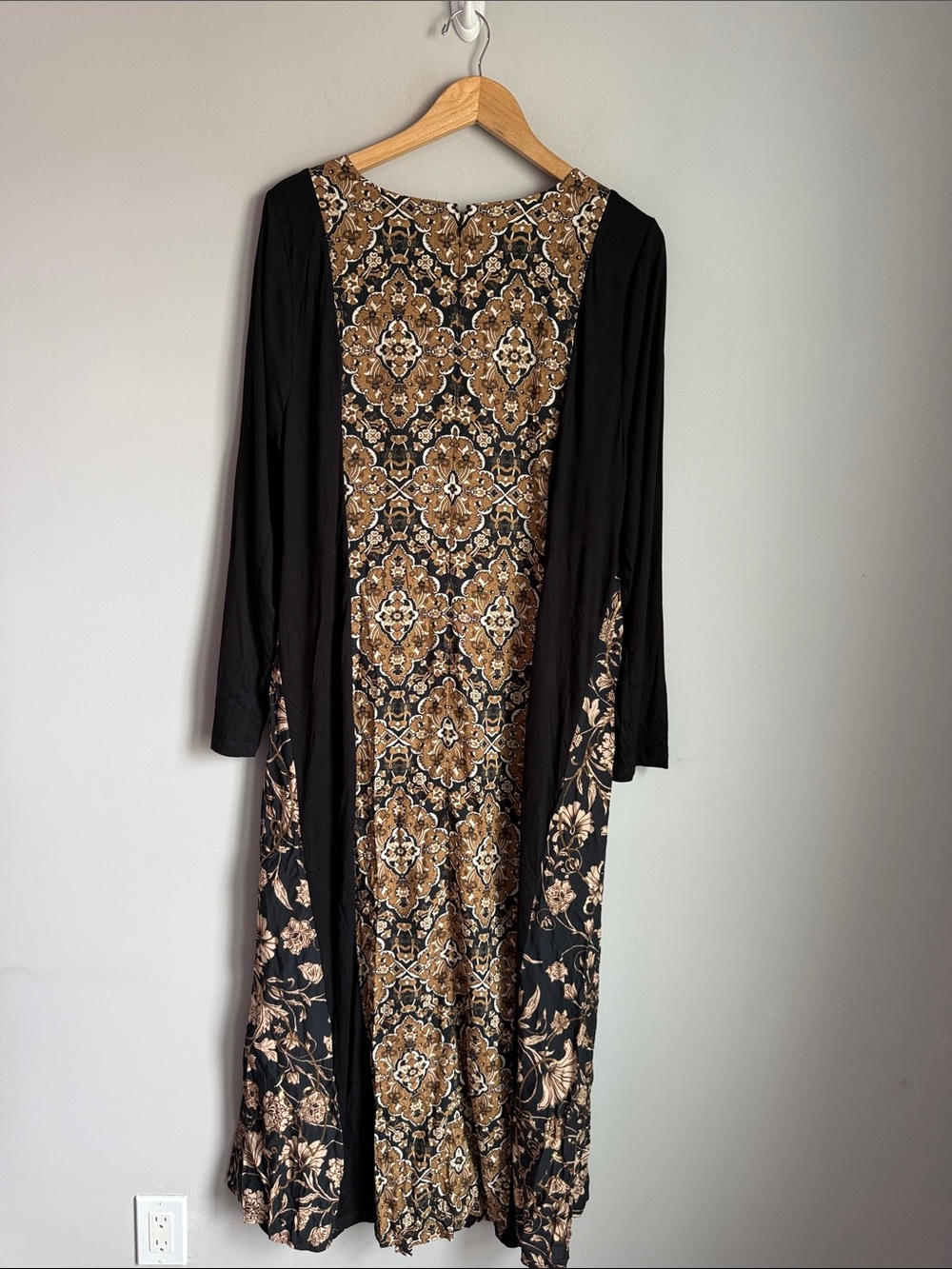 NEW Soft Surroundings Priska Maxi dress in Autumn Tile Boho Artsy XL - Picture 3 of 8